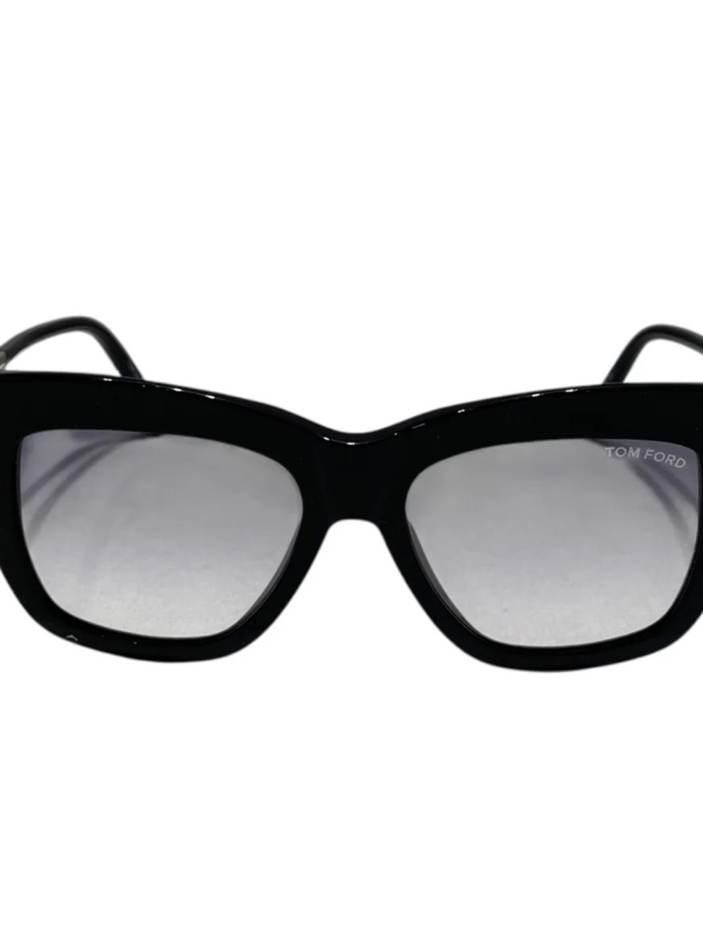 Tom Ford Women’s Black Frame Sunglasses with Gray Gradient Lenses